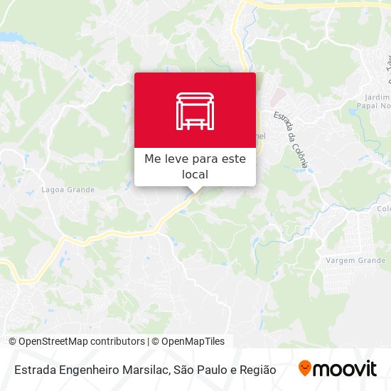 Estrada Engenheiro Marsilac mapa