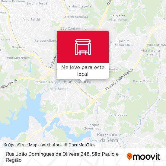 Rua João Domingues de Oliveira 248 mapa