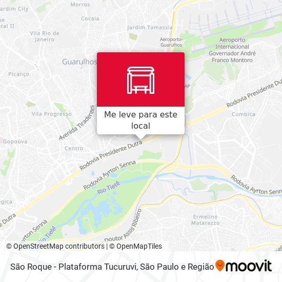São Roque - Plataforma Tucuruvi mapa