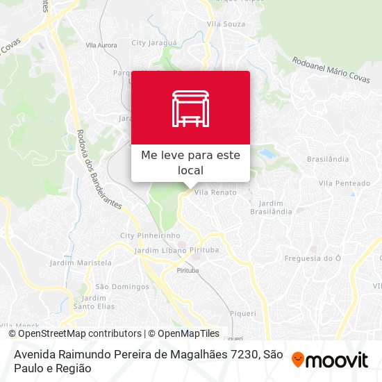 Avenida Raimundo Pereira de Magalhães 7230 mapa