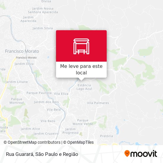 Rua Guarará mapa