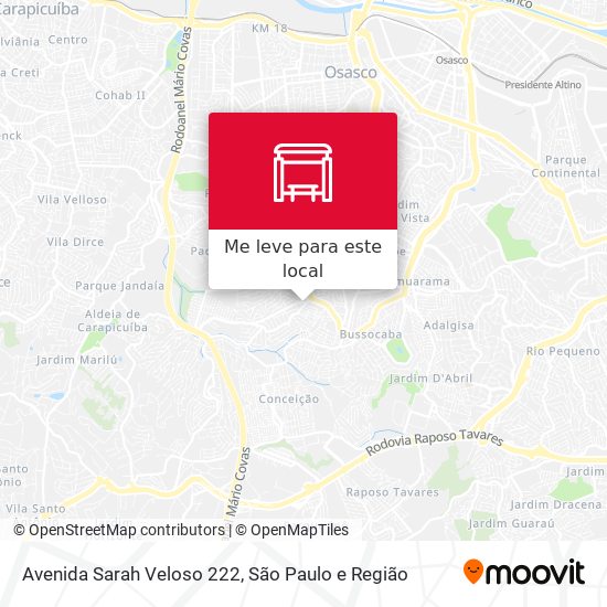 Avenida Sarah Veloso 222 mapa