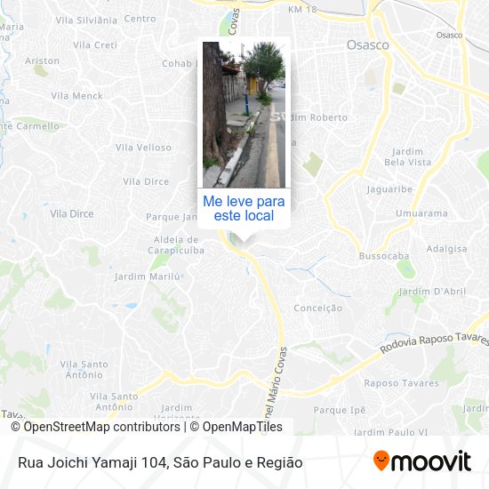 Rua Joichi Yamaji 104 mapa