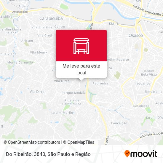 Do Ribeirão, 3840 mapa