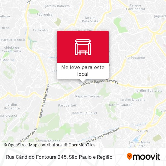 Rua Cândido Fontoura 245 mapa