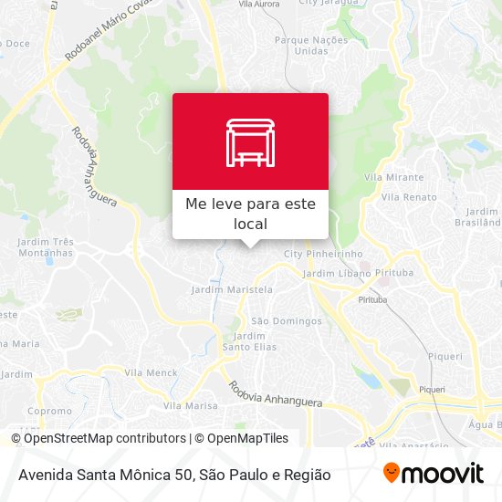 Avenida Santa Mônica 50 mapa