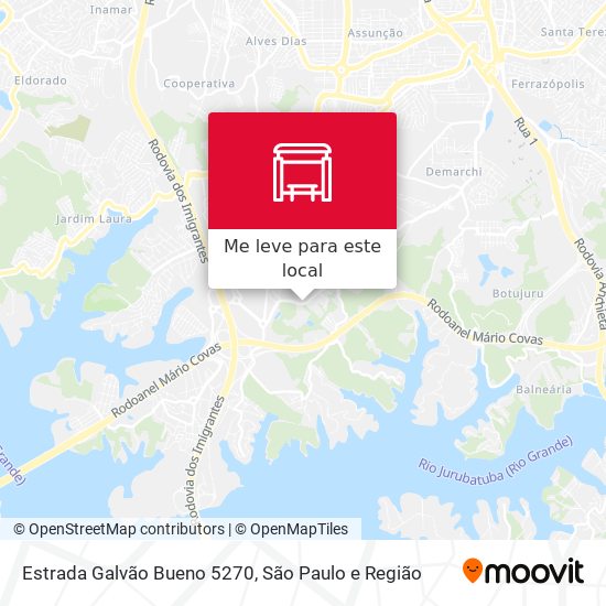 Estrada Galvão Bueno 5270 mapa