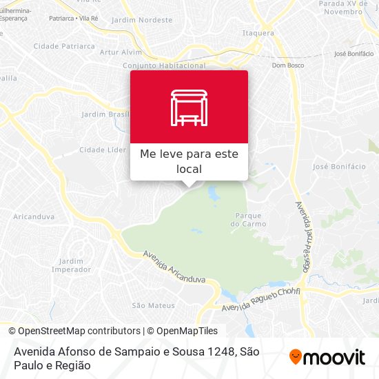 Avenida Afonso de Sampaio e Sousa 1248 mapa