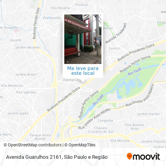 Avenida Guarulhos 2161 mapa