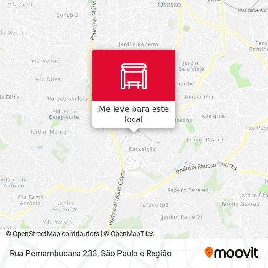 Rua Pernambucana 233 mapa