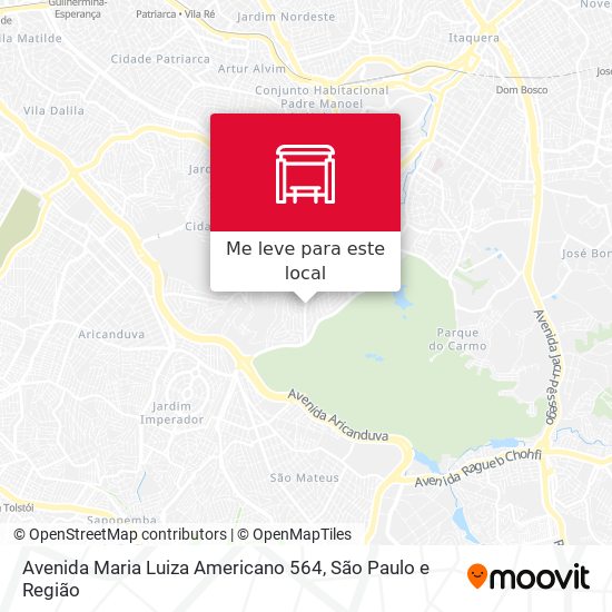 Avenida Maria Luiza Americano 564 mapa