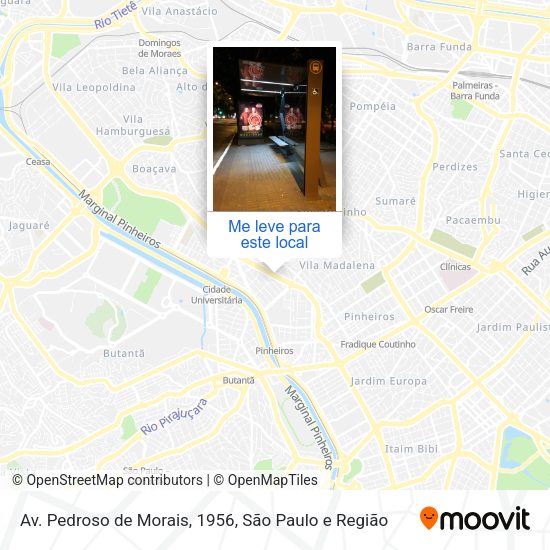 Av. Pedroso de Morais, 1956 mapa