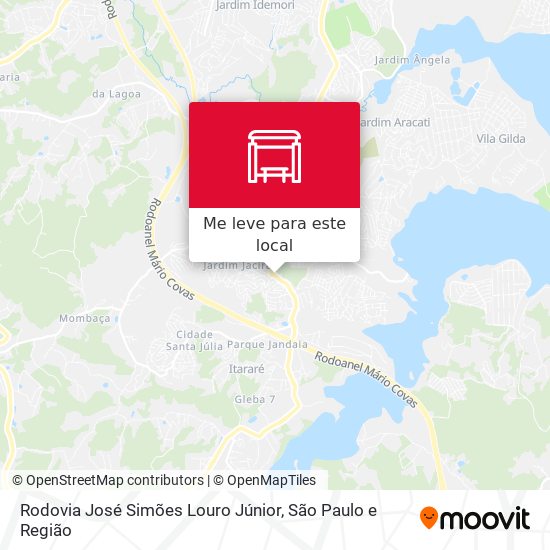 Rodovia José Simões Louro Júnior mapa