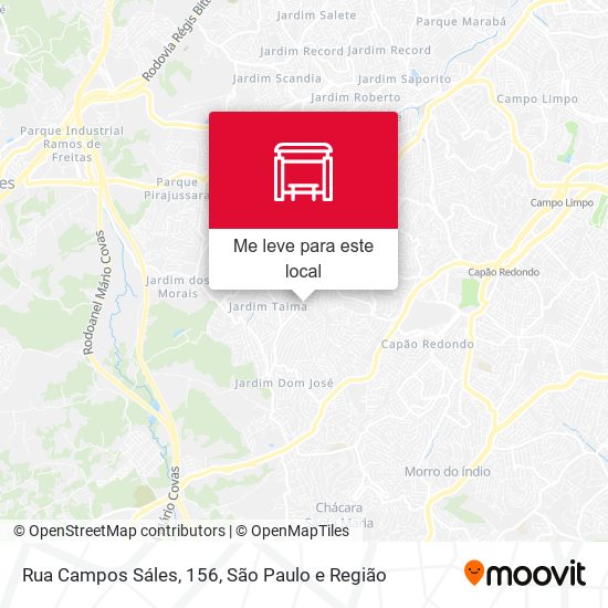 Rua Campos Sáles, 156 mapa