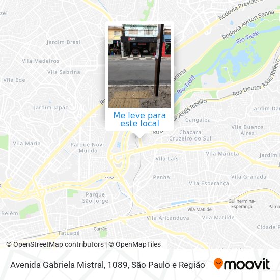 Avenida Gabriela Mistral, 1089 mapa