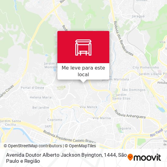 Avenida Doutor Alberto Jackson Byington, 1444 mapa