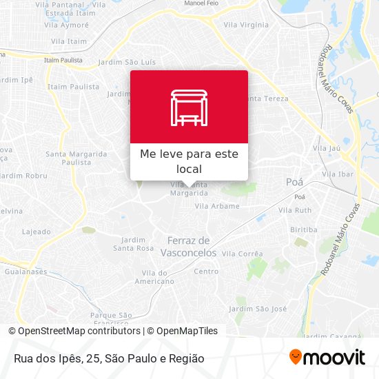 Rua dos Ipês, 25 mapa