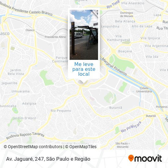 Av. Jaguaré, 247 mapa