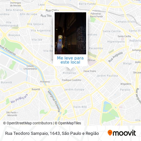 Rua Teodoro Sampaio, 1643 mapa