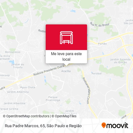 Rua Padre Marcos, 65 mapa