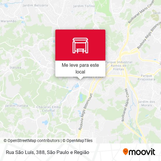 Rua São Luís, 388 mapa