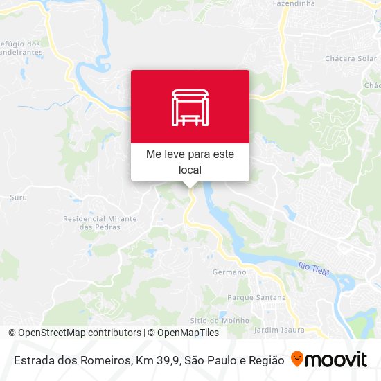 Estrada dos Romeiros, Km 39,9 mapa