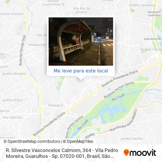 R. Silvestre Vasconcelos Calmom, 364 - Vila Pedro Moreira, Guarulhos - Sp, 07020-001, Brasil mapa