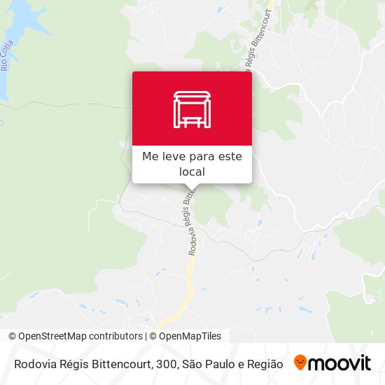 Rodovia Régis Bittencourt, 300 mapa