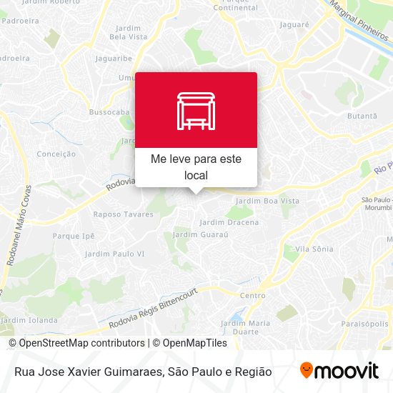 Rua Jose Xavier Guimaraes mapa