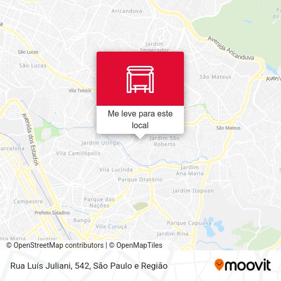 Rua Luís Juliani, 542 mapa