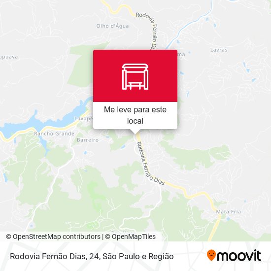 Rodovia Fernão Dias, 24 mapa