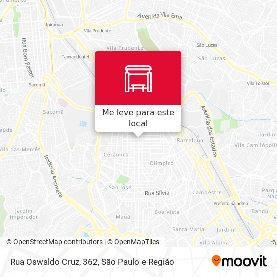 Rua Oswaldo Cruz, 362 mapa