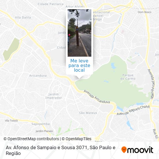 Av. Afonso de Sampaio e Sousa 3071 mapa