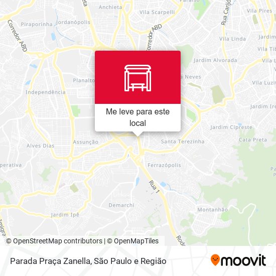 Parada Praça Brasil (C/B) mapa