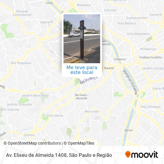 Av. Eliseu de Almeida 1408 mapa