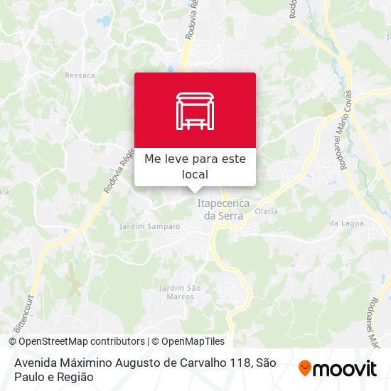Avenida Máximino Augusto de Carvalho 118 mapa