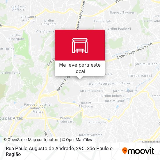 Rua Paulo Augusto de Andrade, 295 mapa