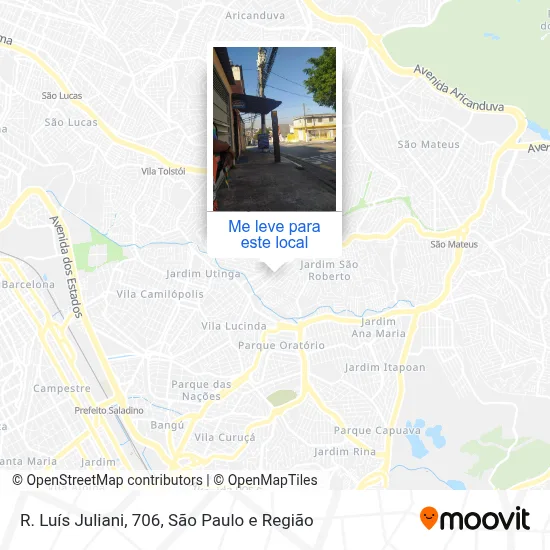 R. Luís Juliani, 706 mapa