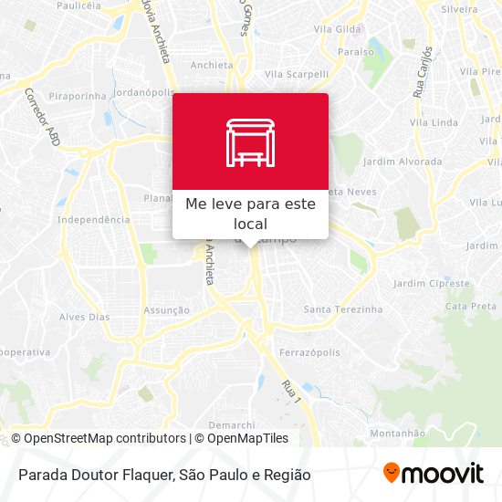 Parada Doutor Flaquer mapa