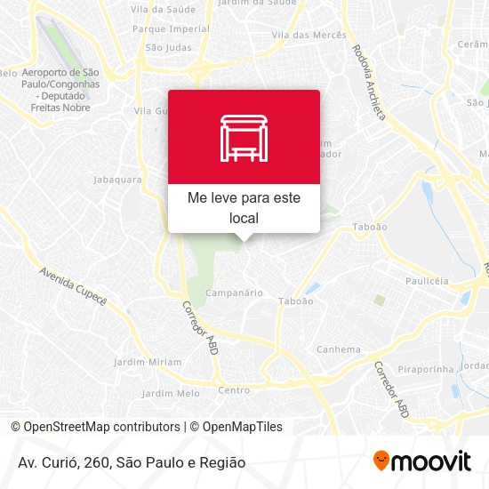 Av. Curió, 260 mapa