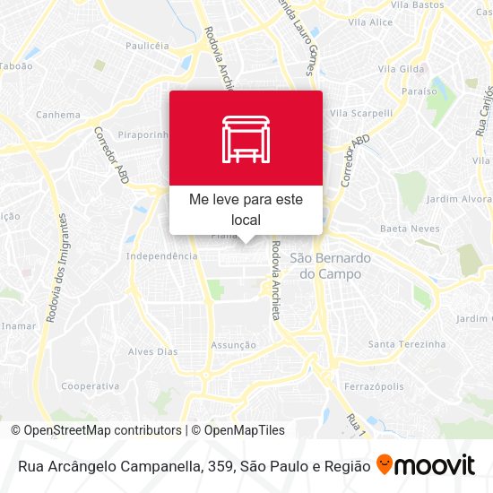 Rua Arcângelo Campanella, 359 mapa