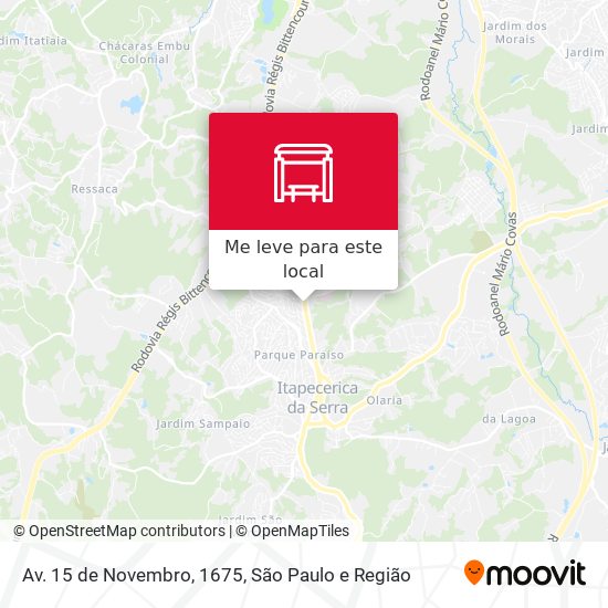 Av. 15 de Novembro, 1675 mapa