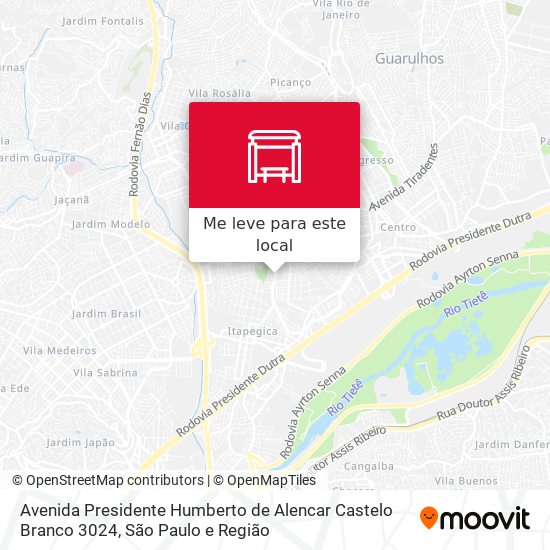 Avenida Presidente Humberto de Alencar Castelo Branco 3024 mapa