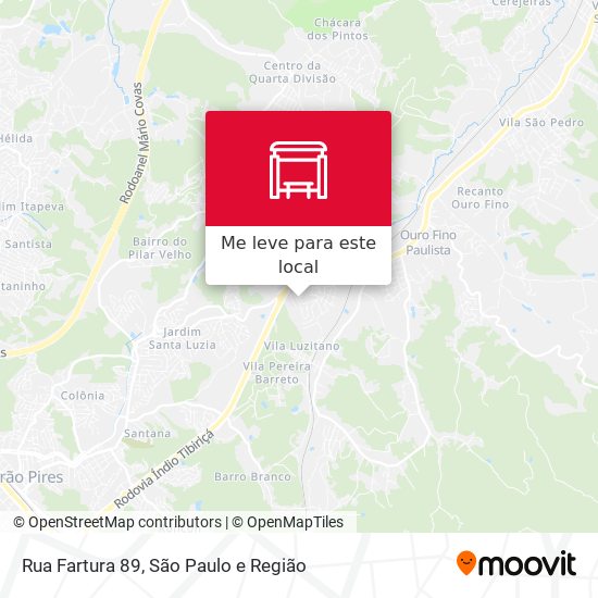 Rua Fartura 89 mapa