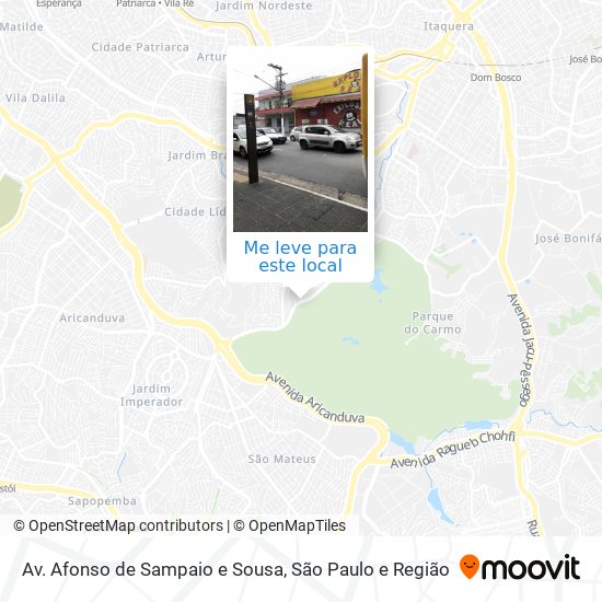 Av. Afonso de Sampaio e Sousa mapa