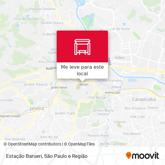 Estação Barueri mapa