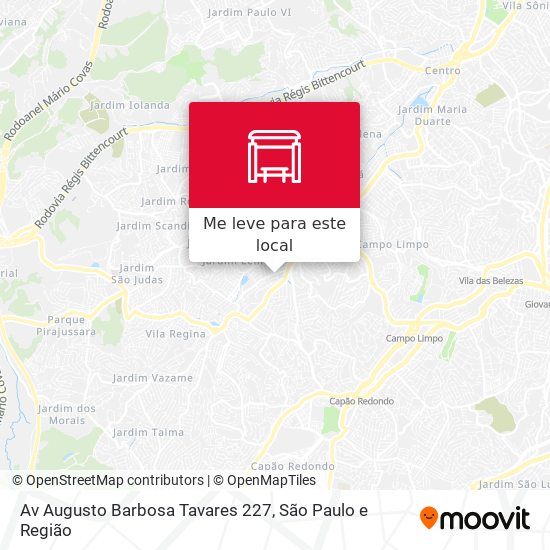 Av Augusto Barbosa Tavares 227 mapa