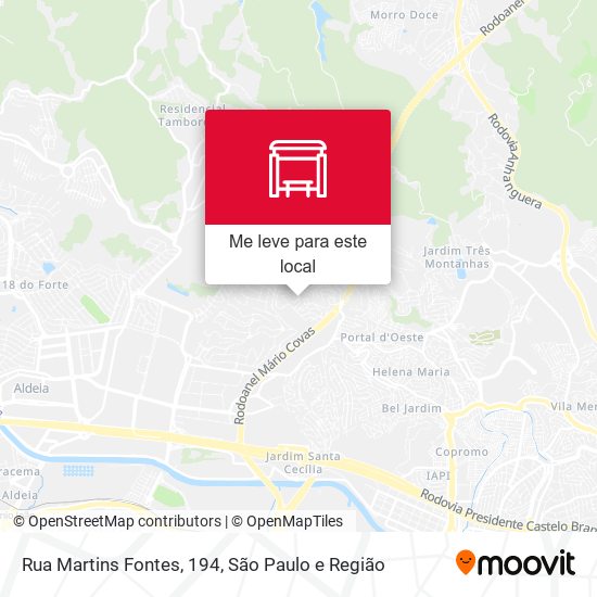 Rua Martins Fontes, 194 mapa