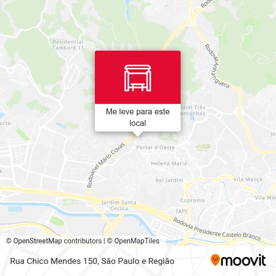 Rua Chico Mendes 150 mapa