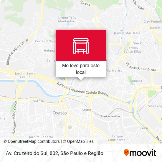 Av. Cruzeiro do Sul, 802 mapa